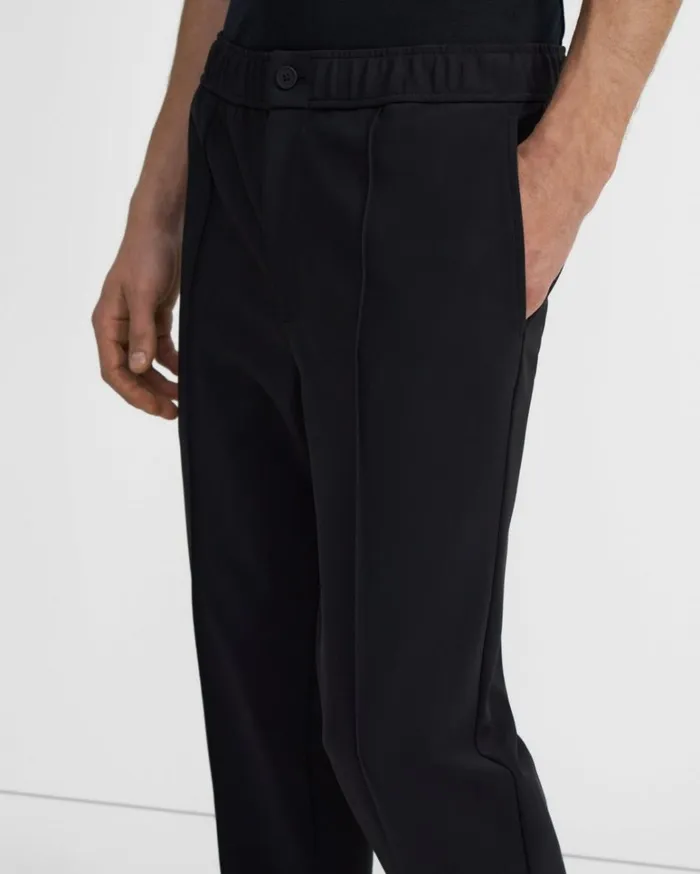 Pants Men Theory Curtis Drawstring Pant In Precision Ponte Black Pants Men Theory Curtis Drawstring Pant In Precision Ponte Black
