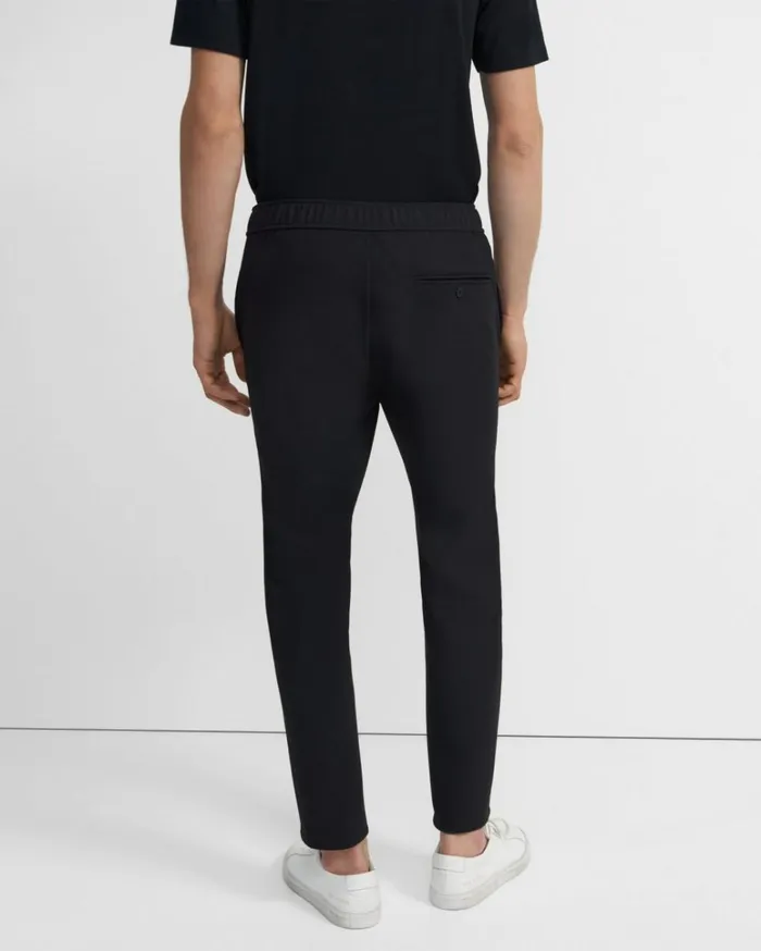 Pants Men Theory Curtis Drawstring Pant In Precision Ponte Black Pants Men Theory Curtis Drawstring Pant In Precision Ponte Black