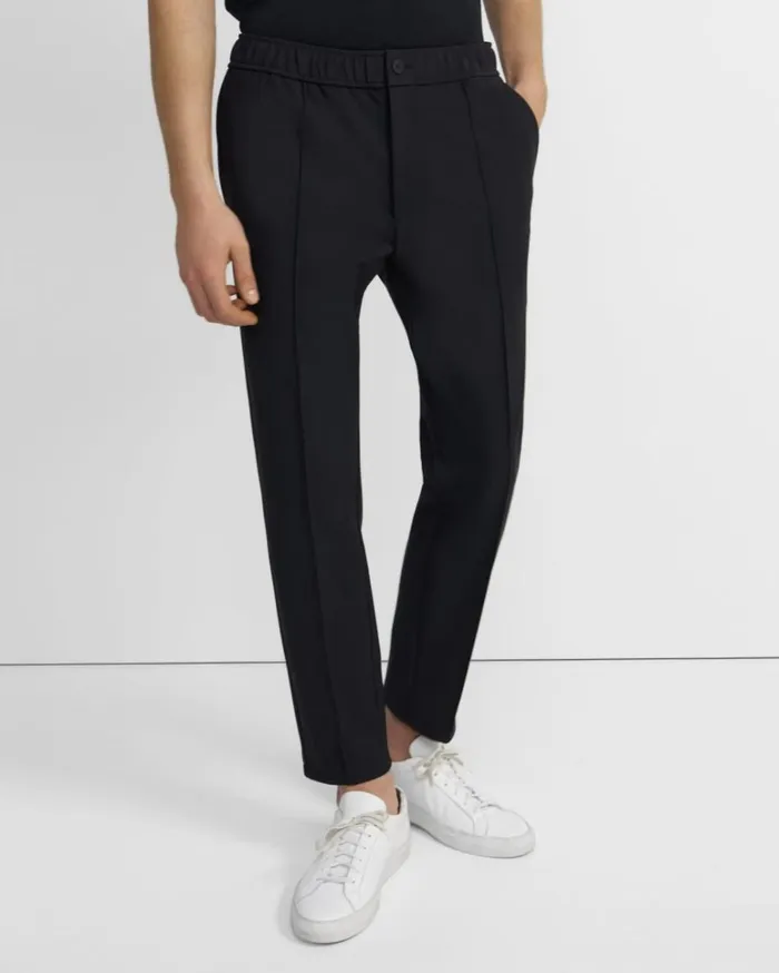 Pants Men Theory Curtis Drawstring Pant In Precision Ponte Black Pants Men Theory Curtis Drawstring Pant In Precision Ponte Black