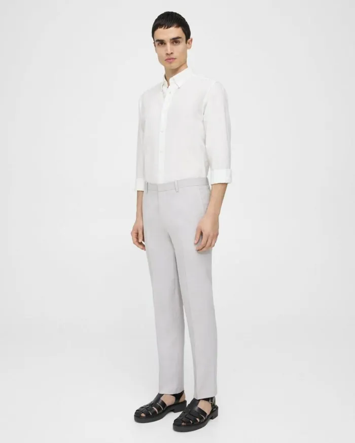 Pants Men Theory Mayer Pant In Galena Linen Vapor Pants Men Theory Mayer Pant In Galena Linen Vapor