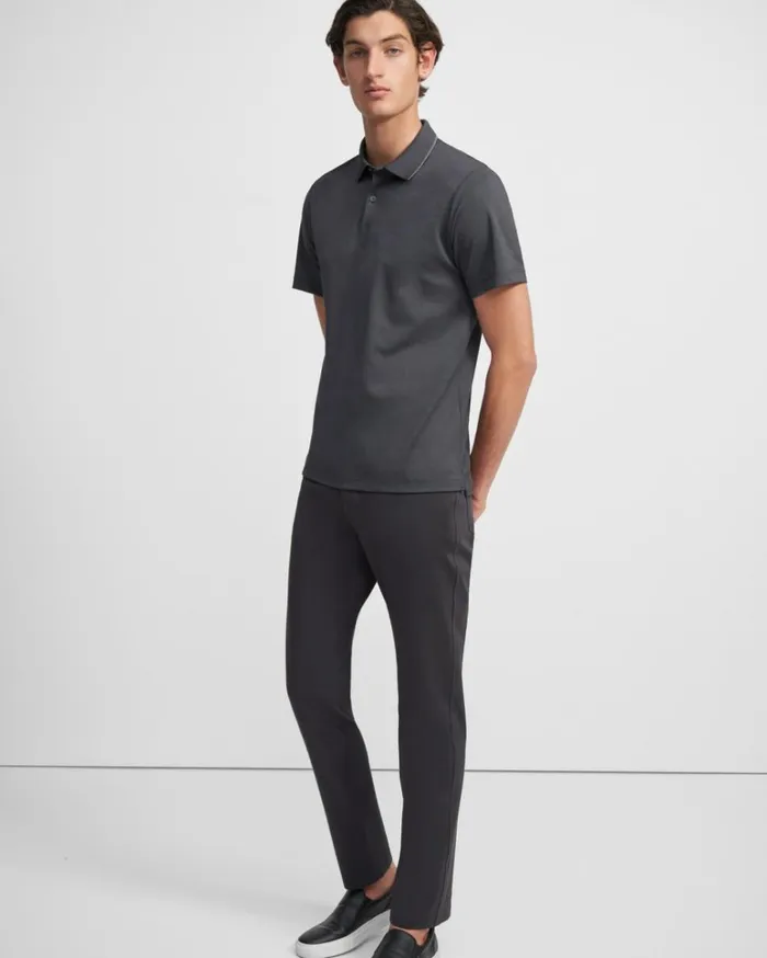Pants Men Theory Raffi 5Pocket Pant In Compact Ponte Asphalt