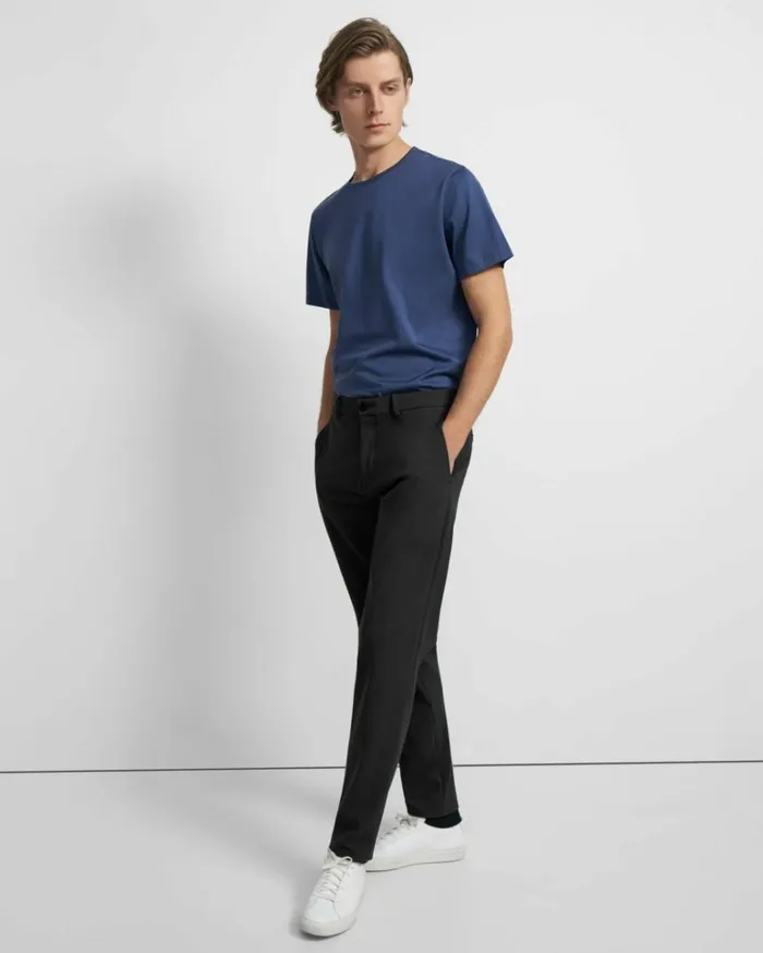 Pants Men Theory Zaine Pant In Precision Ponte Black