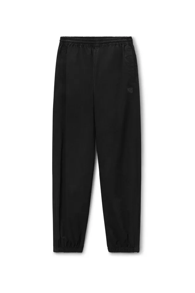 Pants Women Alexander Wang Piped Track Pants In Cotton Twill