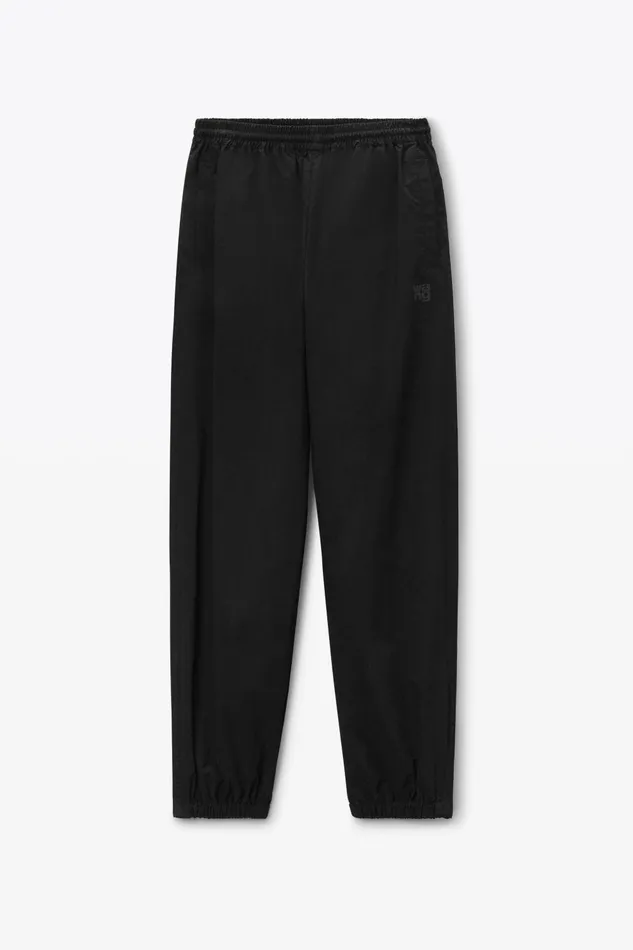 Pants Women Alexander Wang Piped Track Pants In Cotton Twill