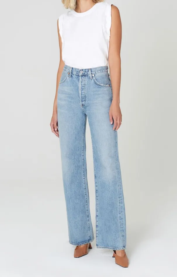Pants Women Citizens Of Humanity Annina Trouser Jean In Blue Mirage Blue Mirage