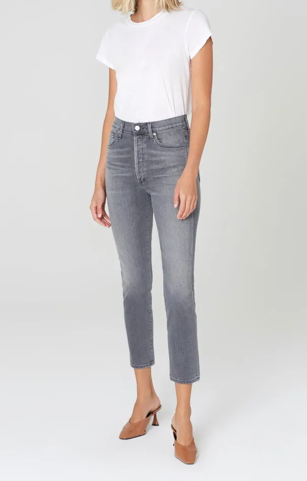 Pants Women Citizens Of Humanity Olivia High Rise Slim Fit In Granite Granite