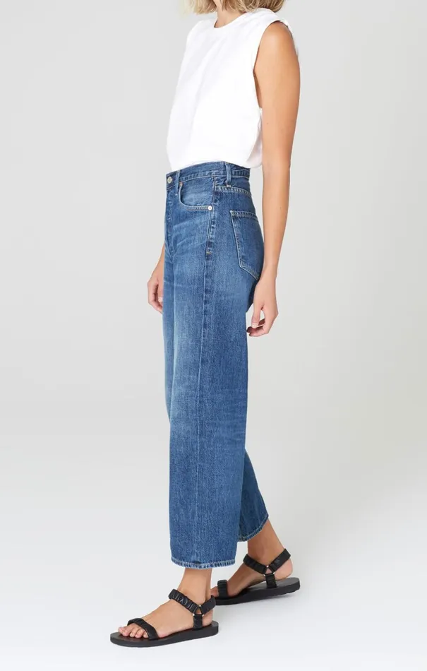Pants Women Citizens Of Humanity Sacha High Rise Wide Leg In Blue Rose Blue Rose
