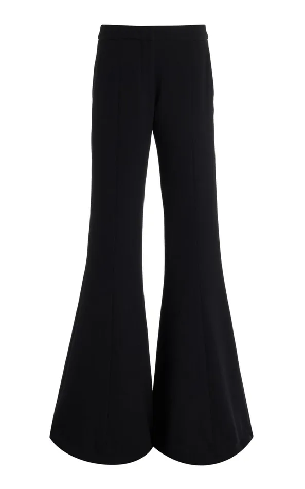 Pants Women Gabriela Hearst Desmond Pant In Black Virgin Wool Crepe