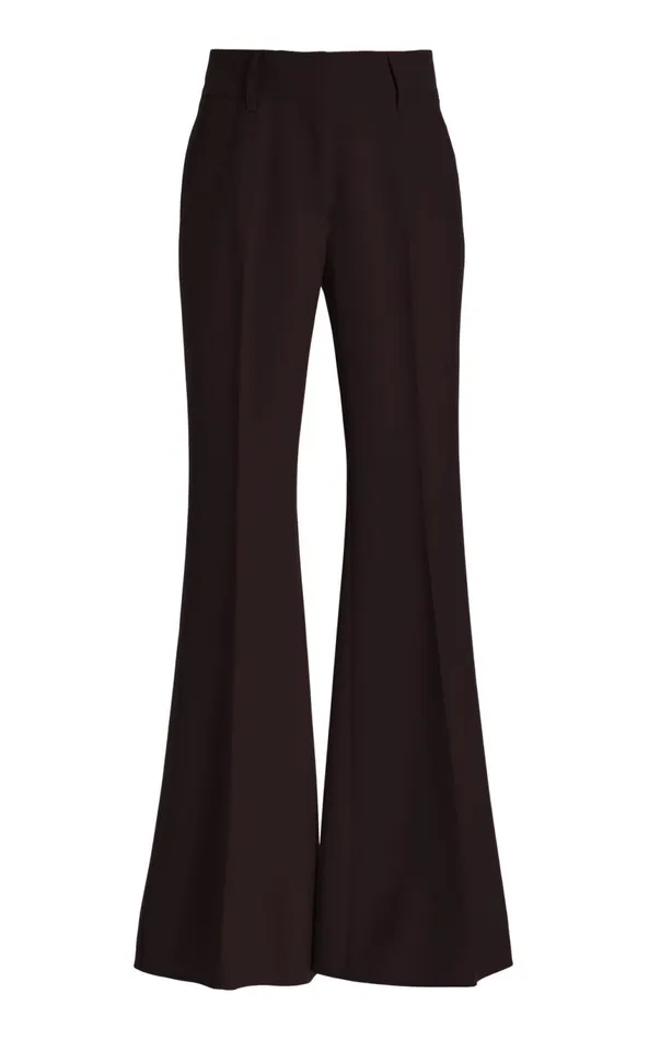 Pants Women Gabriela Hearst Rhein Pant In Chocolate Sportswear Wool