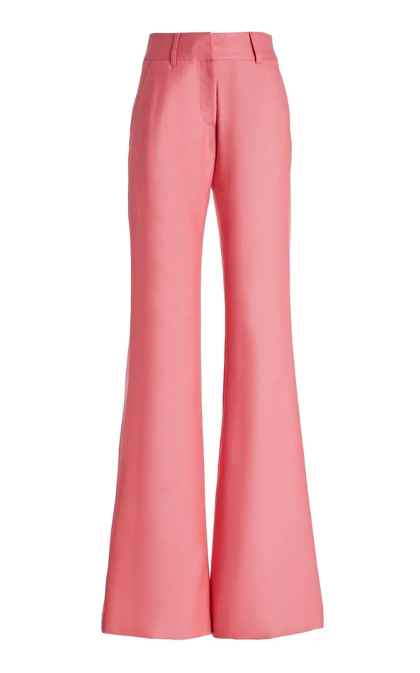 Pants Women Gabriela Hearst Rhein Pant In Watermelon Silk Virgin Wool