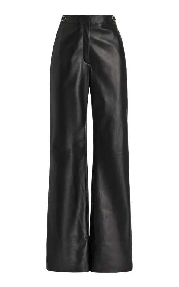 Pants Women Gabriela Hearst Vesta Pant In Black Nappa Leather
