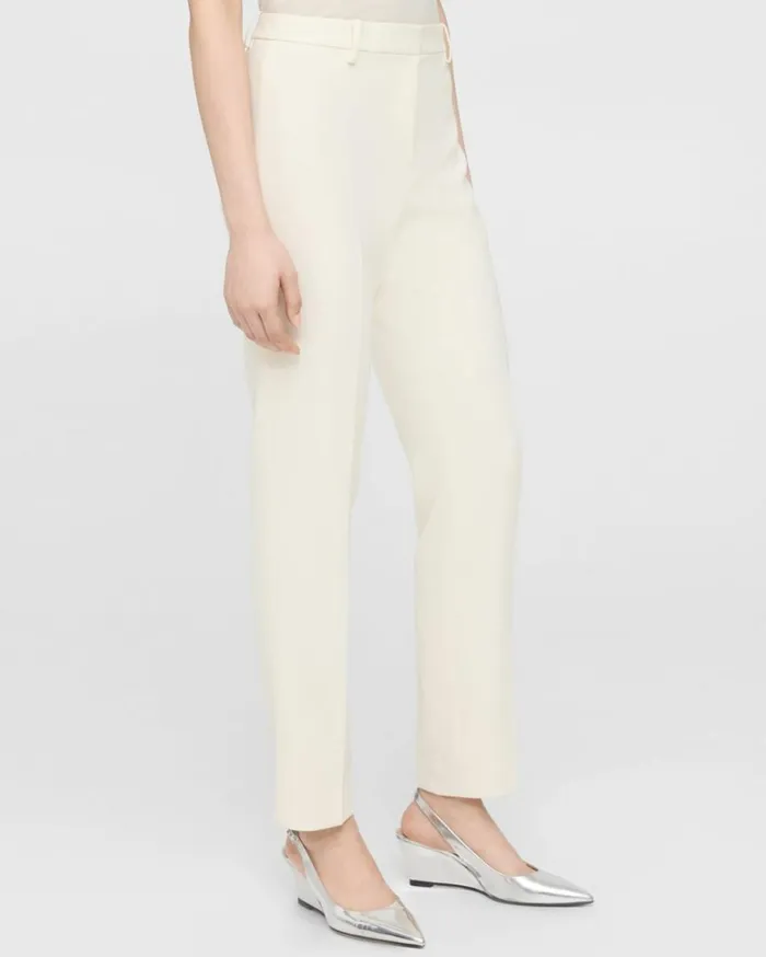 Pants Women Theory Treeca Full Length Pant In Admiral Crepe Rice Pants Women Theory Treeca Full Length Pant In Admiral Crepe Rice