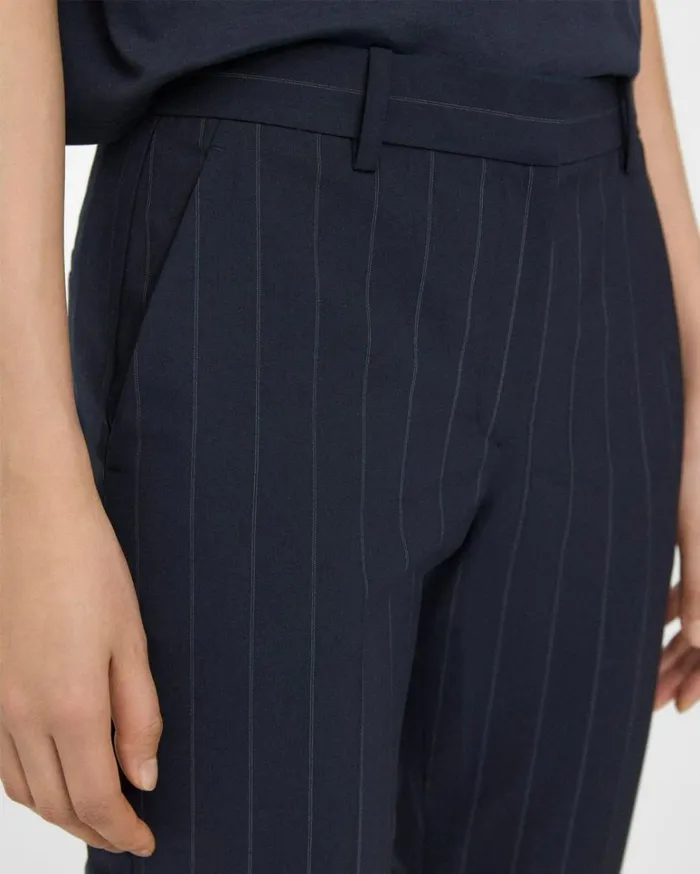 Pants Women Theory Treeca Pant In Good Wool Deep Navy Pants Women Theory Treeca Pant In Good Wool Deep Navy