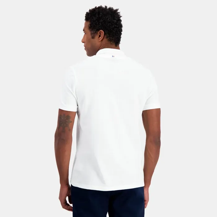Polos Shirts Men Le Coq Sportif Ton Sur Ton Polo Shirt En Jersey Piqu Coton New Optical White Polos Shirts Men Le Coq Sportif Ton Sur Ton Polo Shirt En Jersey Piqu Coton New Optical White