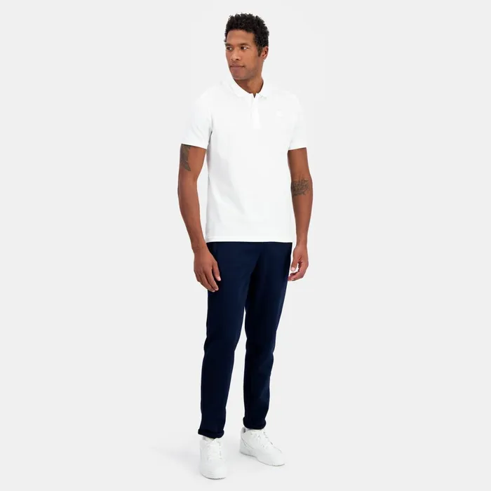 Polos Shirts Men Le Coq Sportif Ton Sur Ton Polo Shirt En Jersey Piqu Coton New Optical White Polos Shirts Men Le Coq Sportif Ton Sur Ton Polo Shirt En Jersey Piqu Coton New Optical White