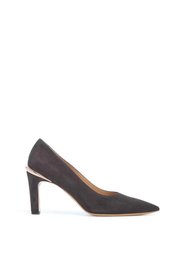 Pumps Women Gabriela Hearst Edwina High Heel Stiletto Pump In Chocolate Suede