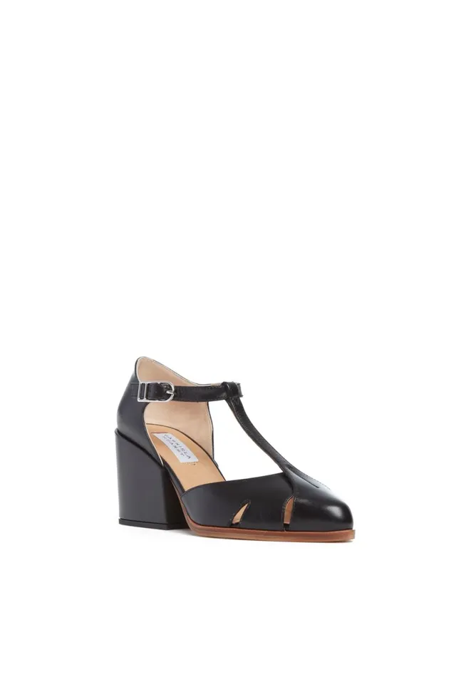 Pumps Women Gabriela Hearst Hawes TStrap Heel In Black Leather
