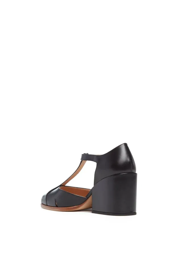 Pumps Women Gabriela Hearst Hawes TStrap Heel In Black Leather