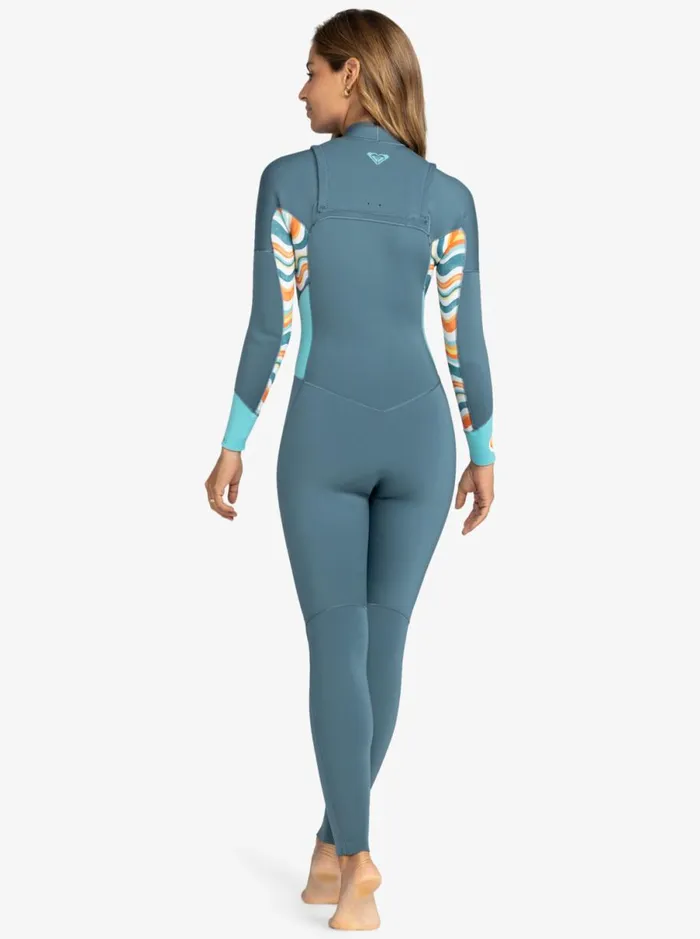 Roxy 43mm Swell Series 8211 Chest Zip Wetsuit Starglazer Women Wetsuits