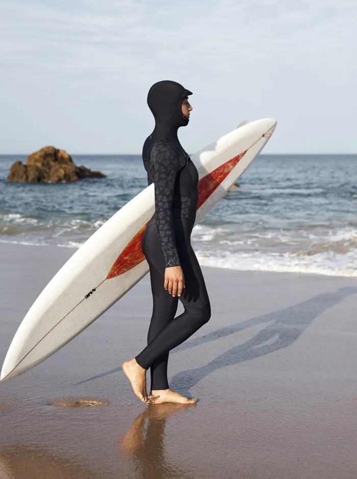 Roxy 543mm Swell Series 8211 Hooded Chest Zip Wetsuit Black Women Wetsuits
