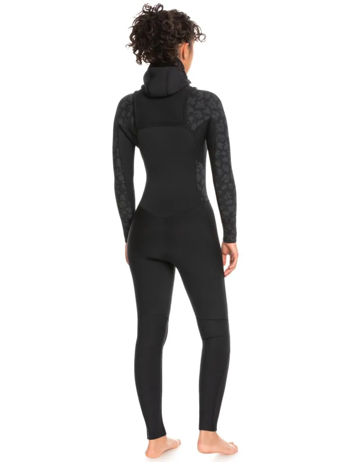 Roxy 543mm Swell Series 8211 Hooded Chest Zip Wetsuit Black Women Wetsuits Roxy 543mm Swell Series 8211 Hooded Chest Zip Wetsuit Black Women Wetsuits