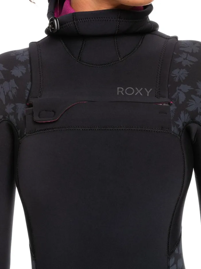 Roxy 543mm Swell Series 8211 Hooded Chest Zip Wetsuit Black Women Wetsuits Roxy 543mm Swell Series 8211 Hooded Chest Zip Wetsuit Black Women Wetsuits