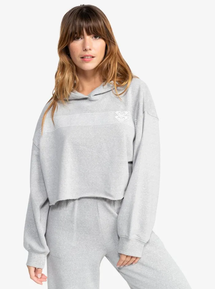 Roxy Afternoon Hike 8211 Pullover Hoodie Heritage Heather Women Sweatshirts and Hoodies