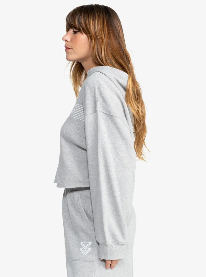 Roxy Afternoon Hike 8211 Pullover Hoodie Heritage Heather Women Sweatshirts and Hoodies