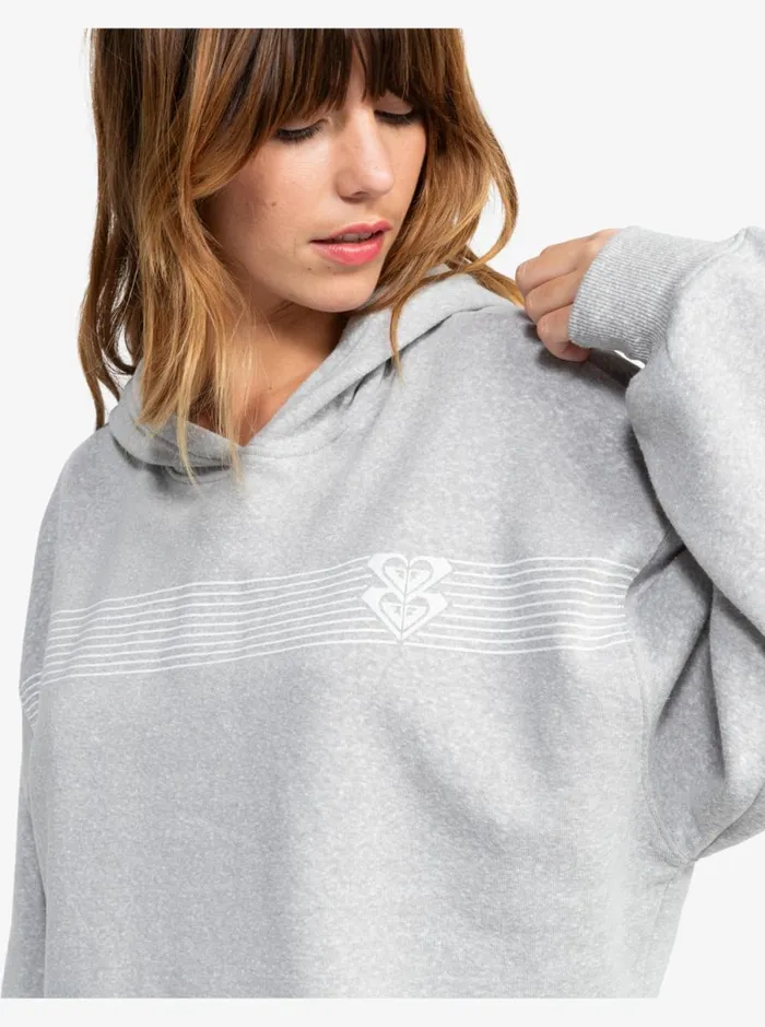 Roxy Afternoon Hike 8211 Pullover Hoodie Heritage Heather Women Sweatshirts and Hoodies