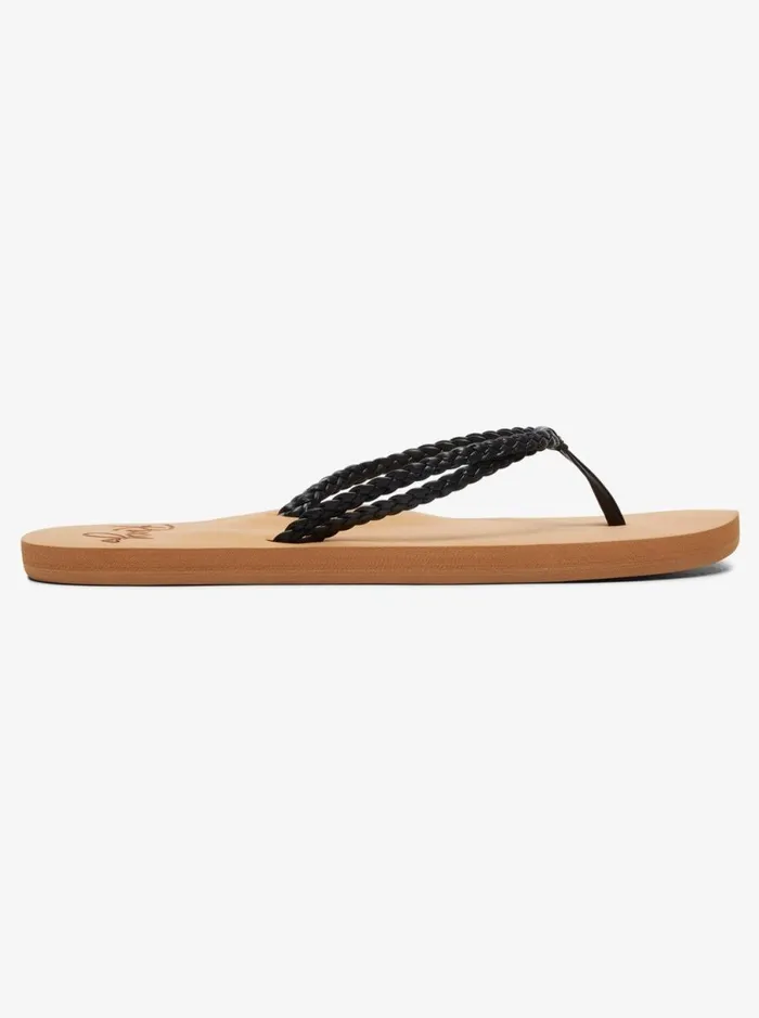 Roxy Costas 8211 FlipFlops Black Women Shoes