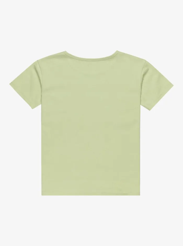 Roxy Day And Night 8211 Short Sleeves TShirt For Girls 4 8211 16 Foam Green Kids Tshirts and Shirts