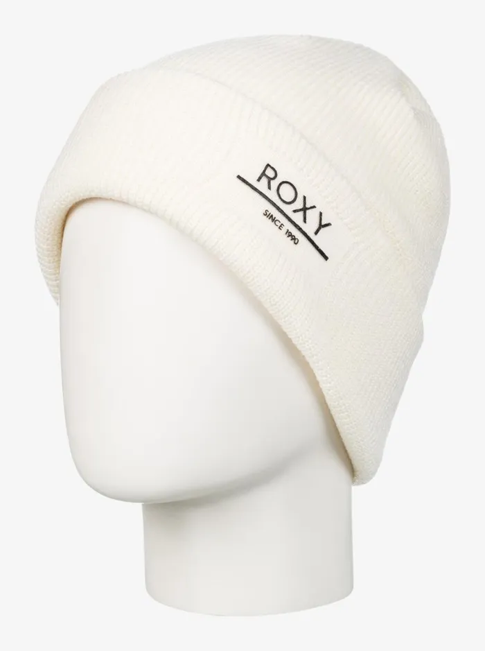 Roxy Folker 8211 Rib Knit Beanie Buttercream Women Beanies