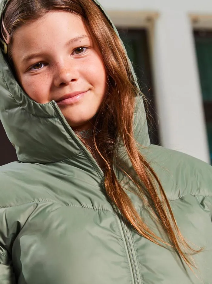 Roxy Forever This Young 8211 Puffer Jacket For Girls 4 8211 16 Oil Green Kids Jackets and Coats