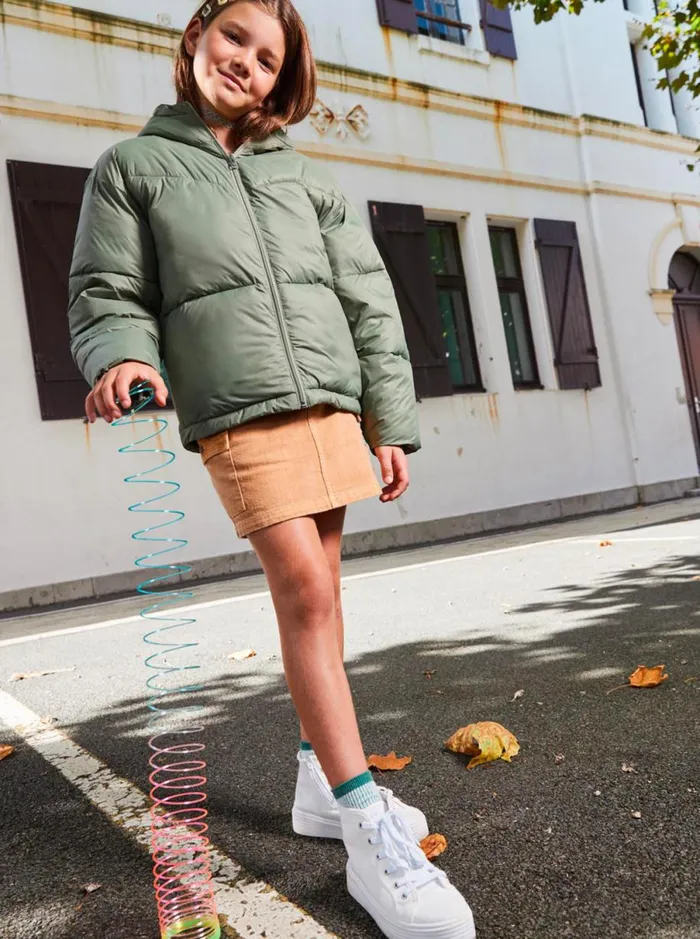 Roxy Forever This Young 8211 Puffer Jacket For Girls 4 8211 16 Oil Green Kids Jackets and Coats