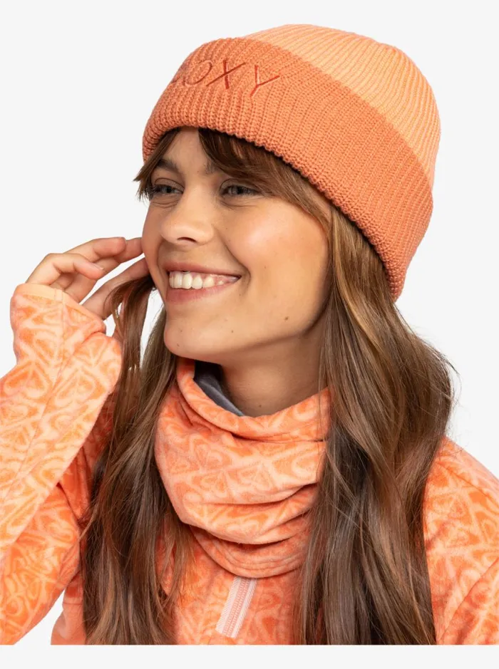 Roxy Freja 8211 Cuff Beanie Peach Pink Women Beanies