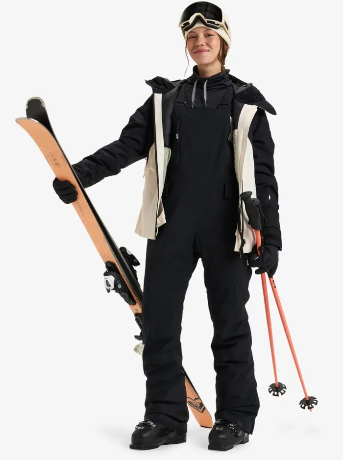 Roxy GoreTex Stretch Prism 8211 Bib Snow Pant True Black Women Snow Pants