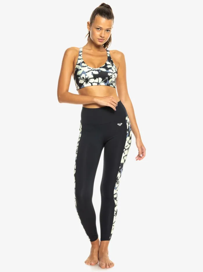 Roxy Heart Into It PT 8211 Sports Bra Wild Wind Hibiscus Mirage Women Sports Bras Roxy Heart Into It PT 8211 Sports Bra Wild Wind Hibiscus Mirage Women Sports Bras