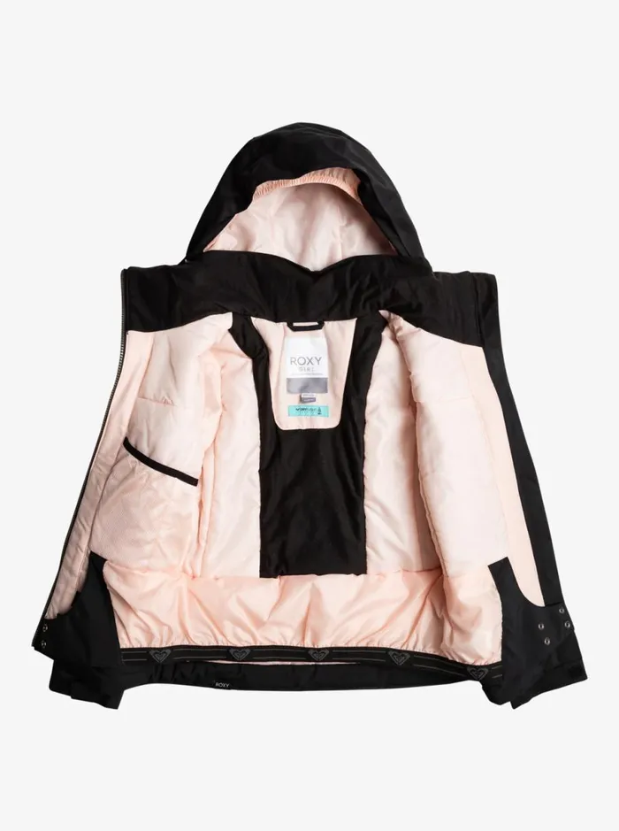 Roxy Meade 8211 Snow Jacket For Girls 8 8211 16 True Black Kids Jackets and Coats
