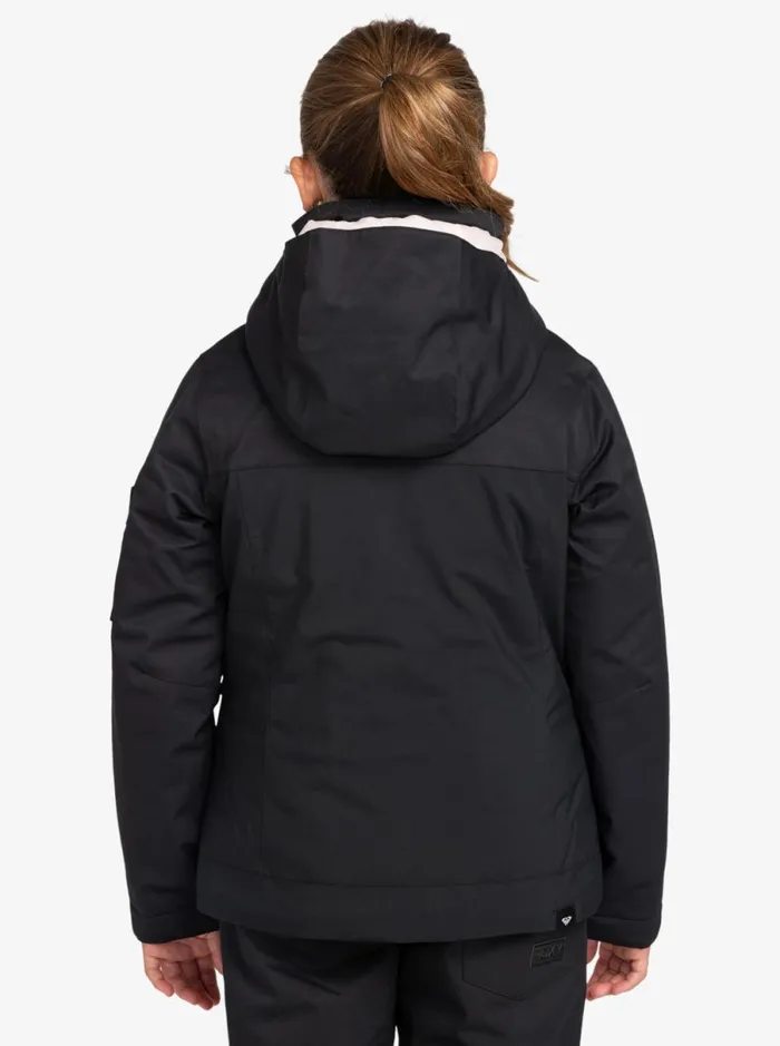 Roxy Meade 8211 Snow Jacket For Girls 8 8211 16 True Black Kids Jackets and Coats
