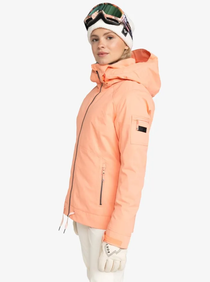 Roxy Meade 8211 Snow Jacket Peach Pink Women Jackets and Coats
