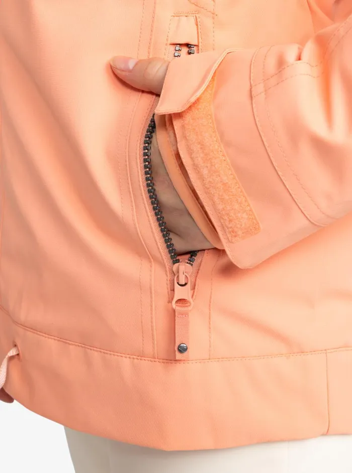 Roxy Meade 8211 Snow Jacket Peach Pink Women Jackets and Coats