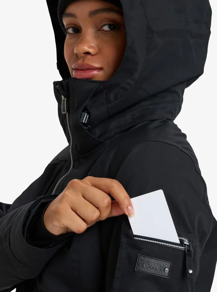 Roxy Meade 8211 Snow Jacket True Black Women Jackets and Coats