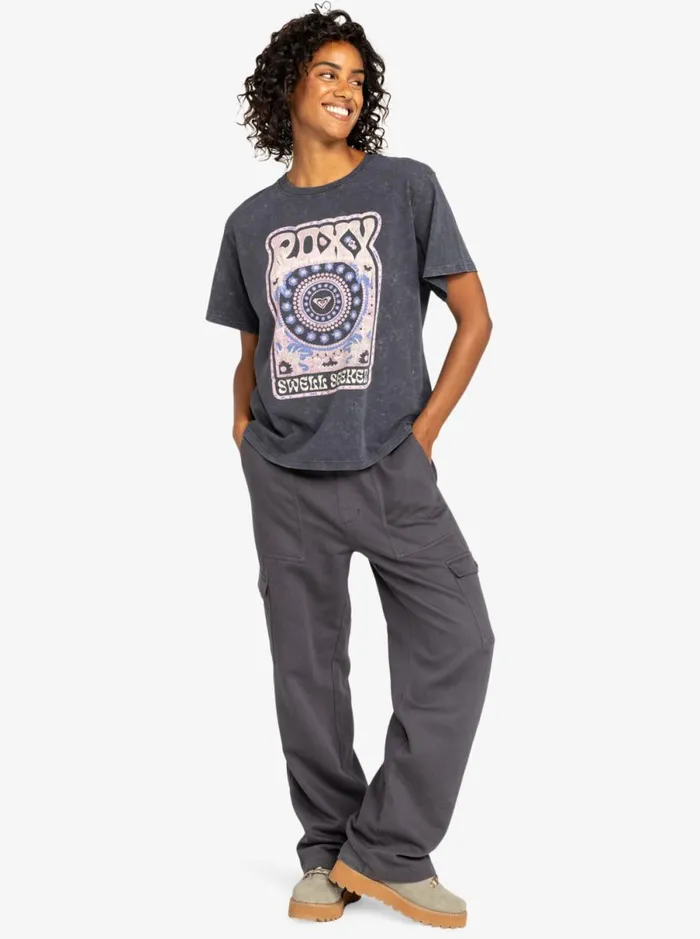 Roxy Moonlight Sunset 8211 Short Sleeves Tshirt Phantom Women TShirts and Tops