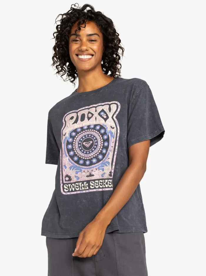 Roxy Moonlight Sunset 8211 Short Sleeves Tshirt Phantom Women TShirts and Tops