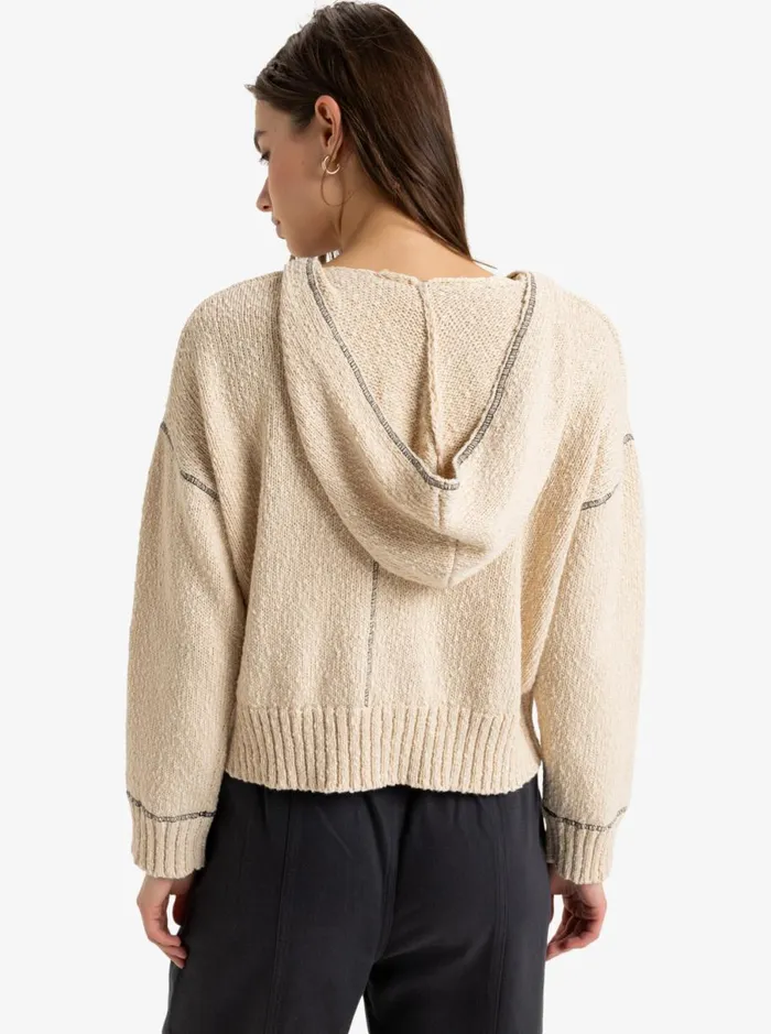 Roxy Oasis Discovery 8211 Sweater Parchment Women Sweatshirts and Hoodies