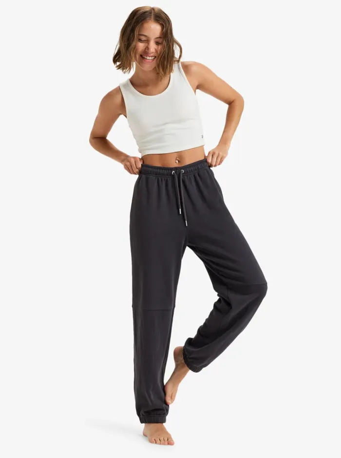 Roxy Oasis Haze 8211 Elastic Waist Pants Phantom Women Trousers