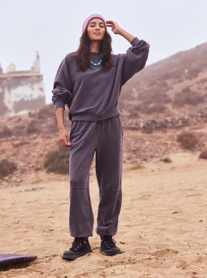 Roxy Oasis Haze 8211 Elastic Waist Pants Phantom Women Trousers