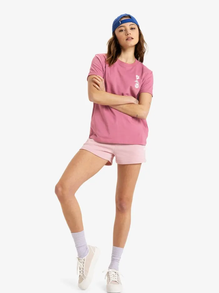 Roxy Oceanregular Art 8211 Short Sleeves TShirt Heather Rose Women TShirts and Tops