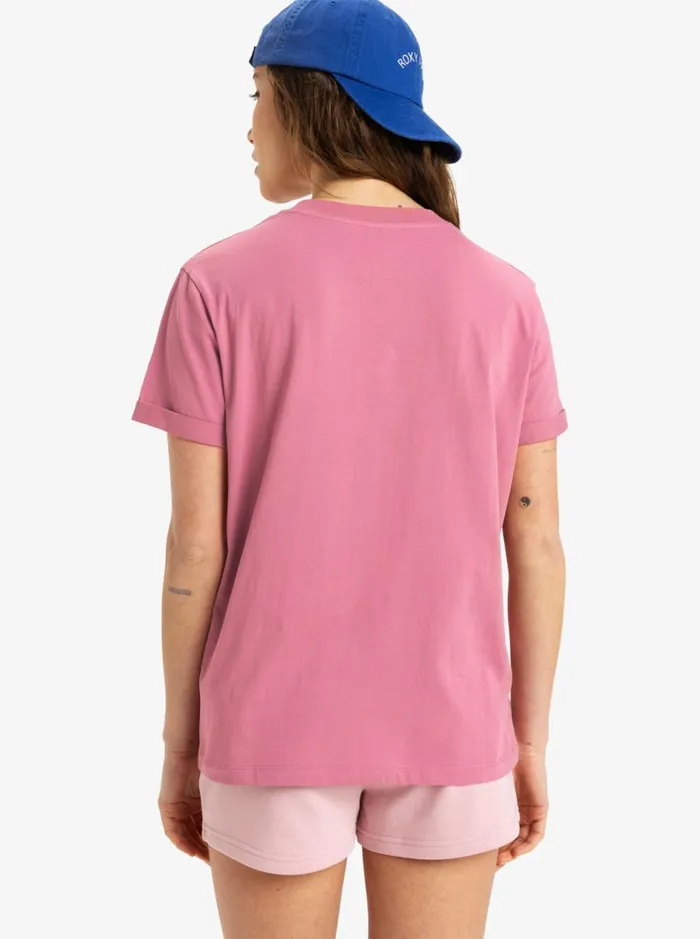 Roxy Oceanregular Art 8211 Short Sleeves TShirt Heather Rose Women TShirts and Tops