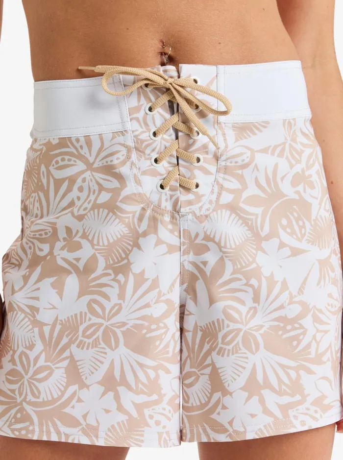 Roxy Palm Palm 5034 8211 Board Shorts Ginger Root Suntrip Swim Women Boardshorts
